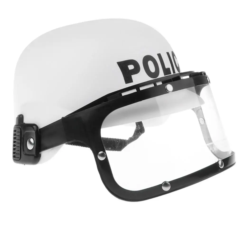 Crianças pré-escolar policial capacete chapéu fantasia traje role play