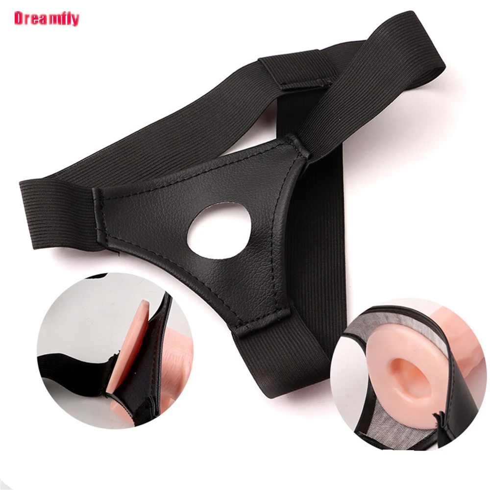 Men Strap On Dildo Panties Wearable Hollow Penis Lengthen Sleeve Strapon Harness Belt for Man Sex Toys For Woman - Image 2