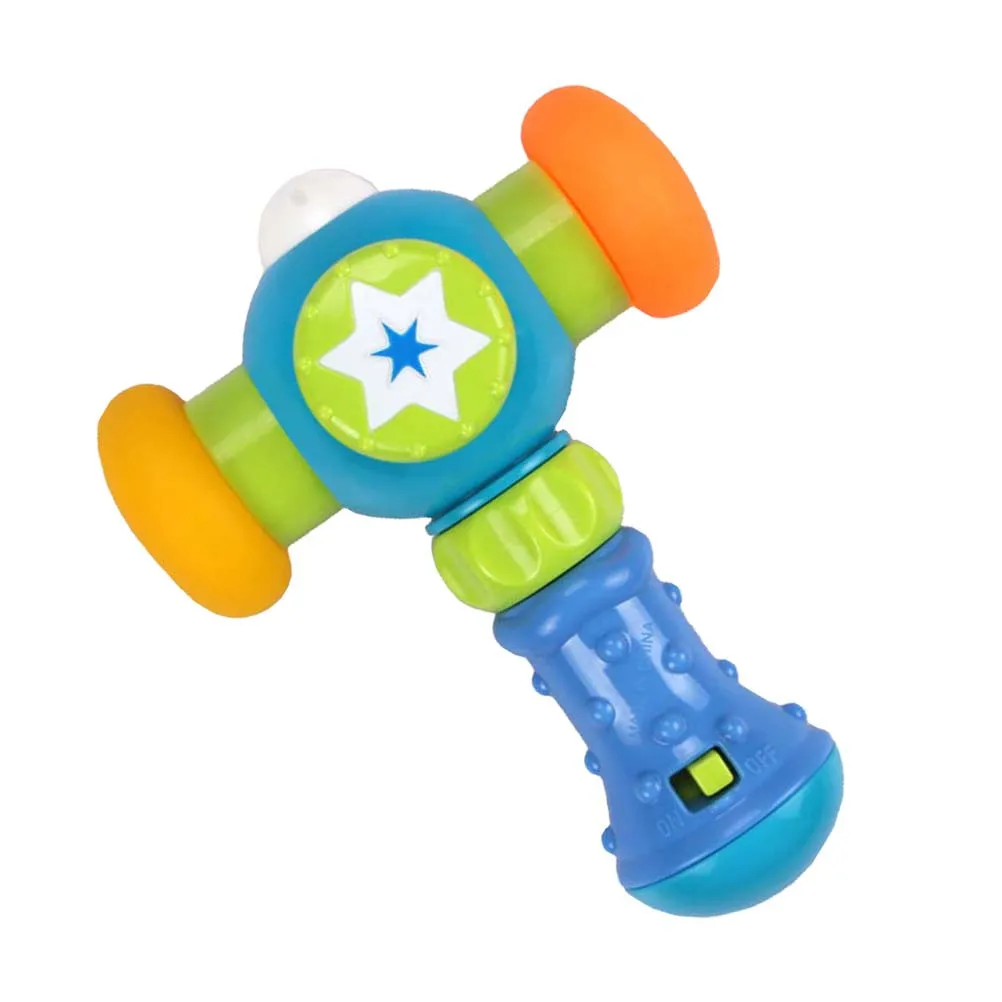 Babyhamer met grappige geluiden Kleurflitser voor 6+ maanden Ontwikkelingsleren voor peuters Kloppend 12 tot 18 maanden Willekeurig