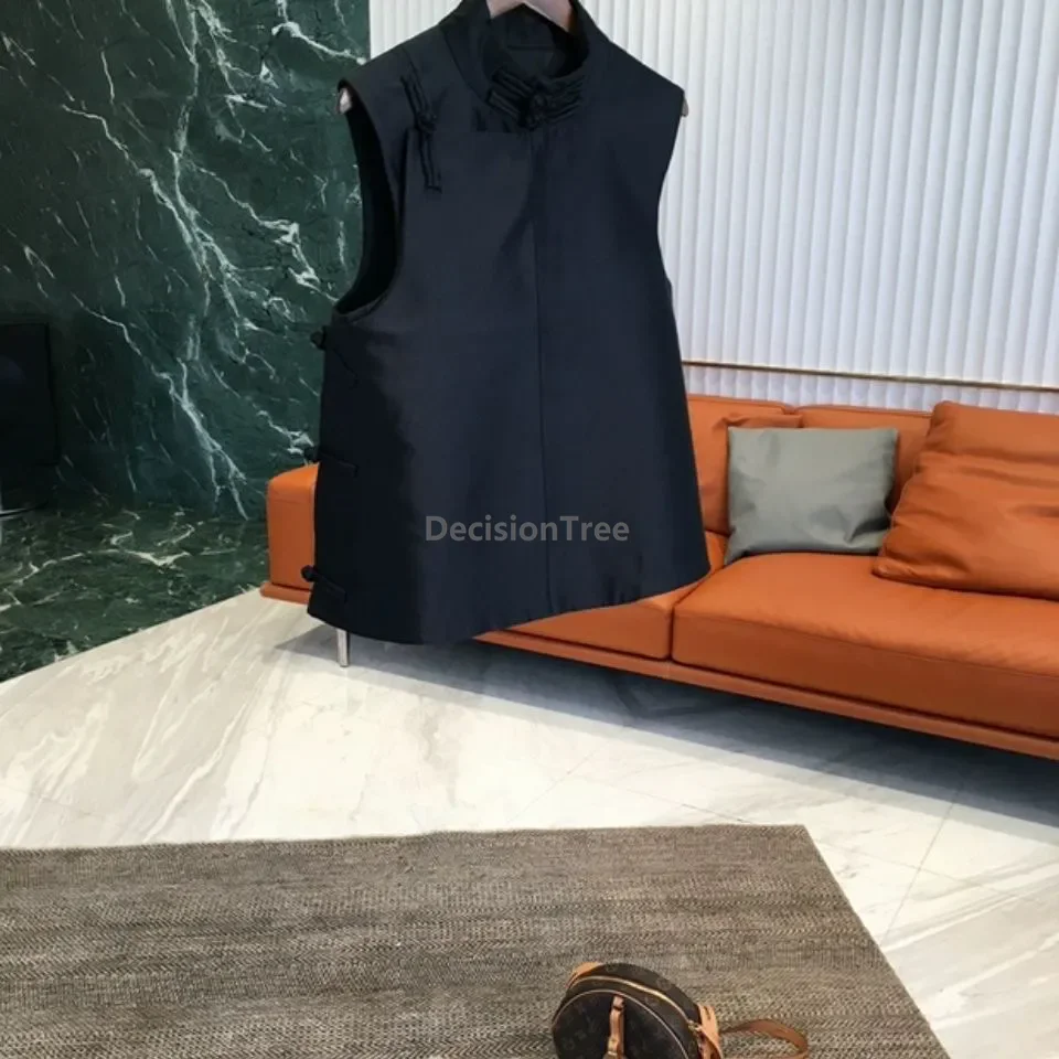 سترة صينية بتصميم عتيق بسيط لعام 2025 سترة تشيباو محسنة على الطراز العرقي سترة عصرية راقية ومزاجية أنيقة