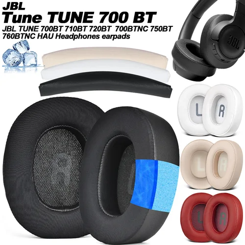 Almohadillas para auriculares JBL Tune 700BT, 710BT, 720BT 700BTNC, 750BTNC, T760NC 770NC, almohadillas de repuesto, orejeras, cubiertas de memoria suaves