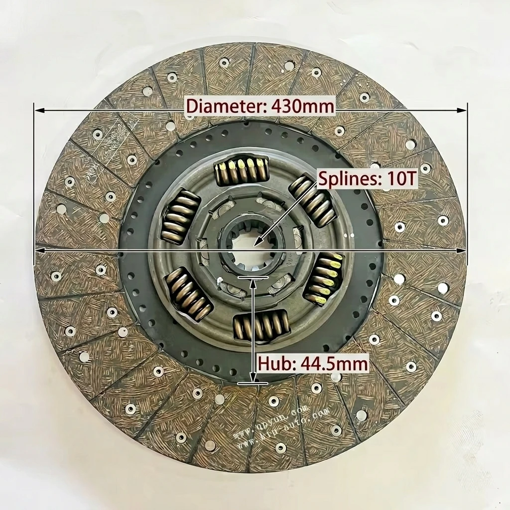 Original 391878003727 430mm Truck Clutch Disc High-Grade Friction Material Forged Steel Hub 12 Months Warranty