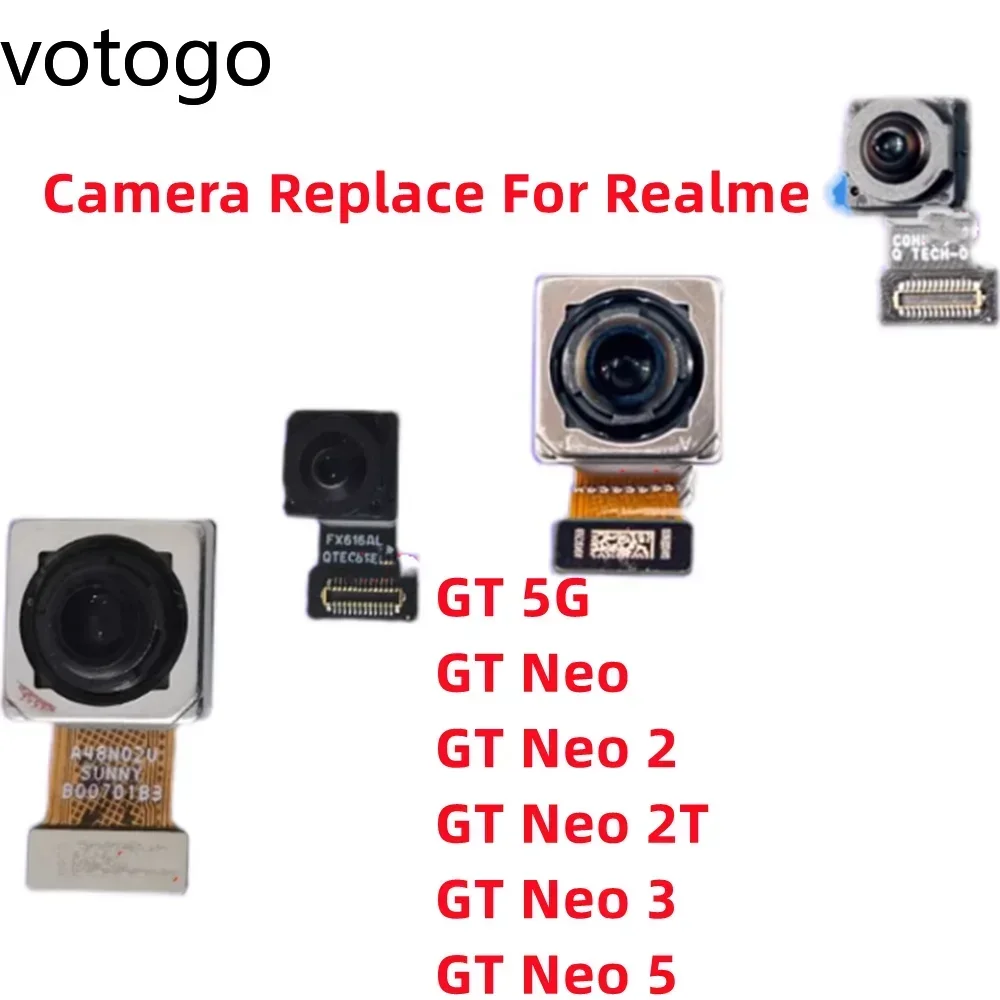 

Оригинальный модуль для Realme GT Neo 2 2T 3 3T 5 6 7 8 SE GT5 GT7 Pro, передняя задняя основная широкая макрокамера, замена гибкого кабеля