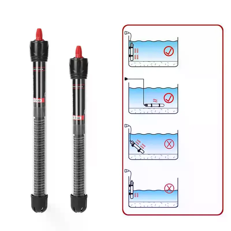 

AC220-240V 50HZ AT700 Fish Tank Automatic Constant Temperature Heating Rod 25W 50W 100W 200W 300W Glass Heating Rod