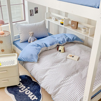 3pcs washed comforter Set for Bedroom Apartment Student dormitory Simple popular multi-size (1pc comforter set +2pcs pillowcase)