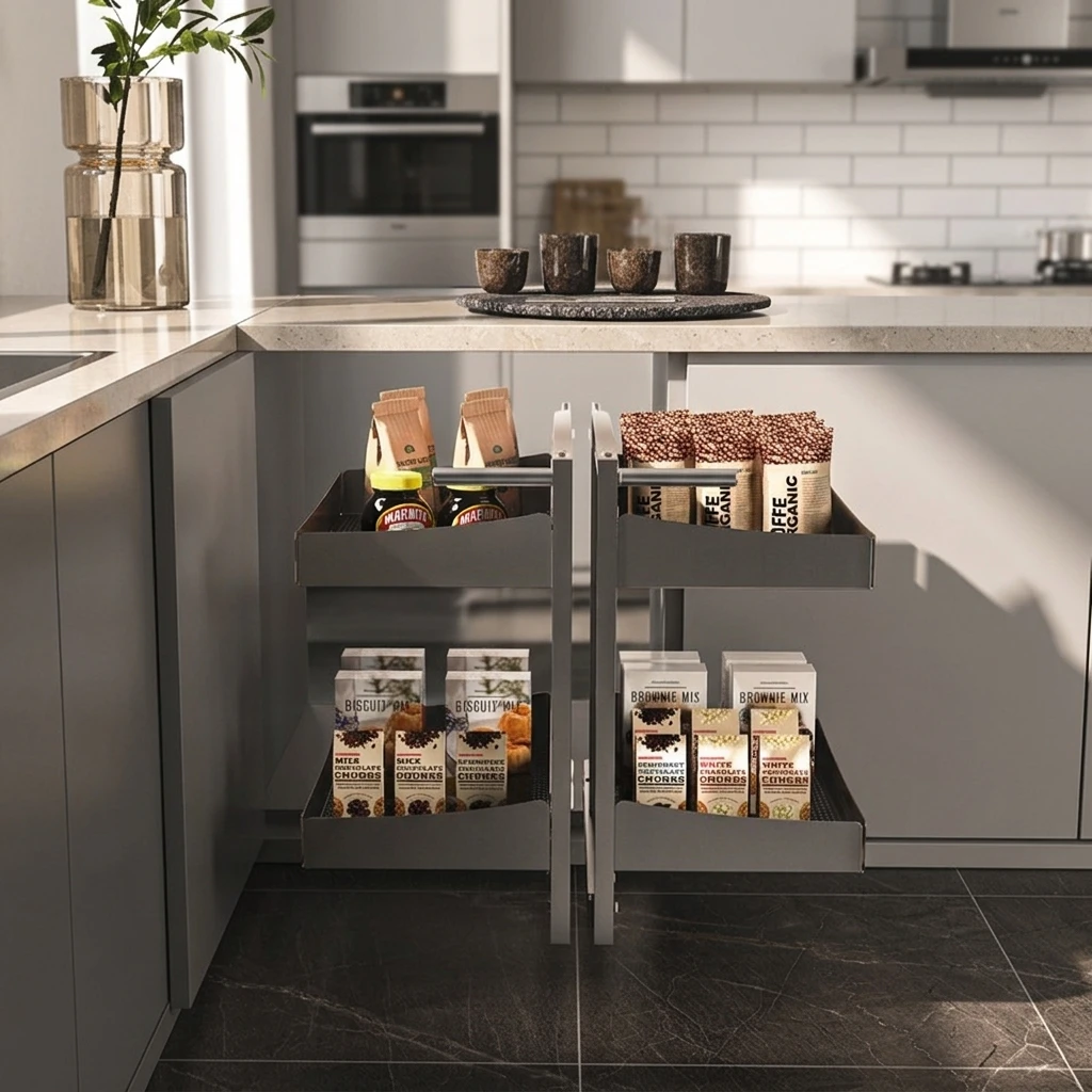 Food Storage Without Pantry - Vbosr Magic Corner Metal Food Stainless
