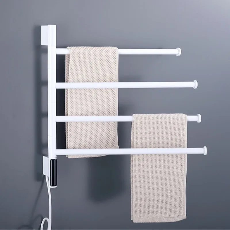 

Simple 304 stainless steel electric towel bar, bathroom towel rack, towel bar can be rotated
