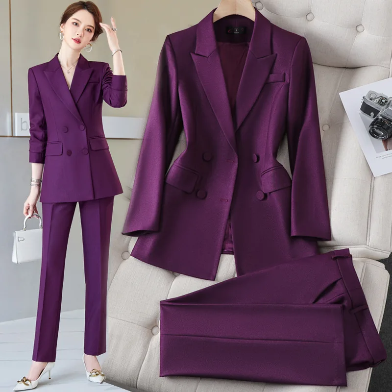 

Business Wear Suit Women 2022 Autumn and Winter New Temperament Goddess Style Business Tailored Suit Formal Clothes Work Clothes