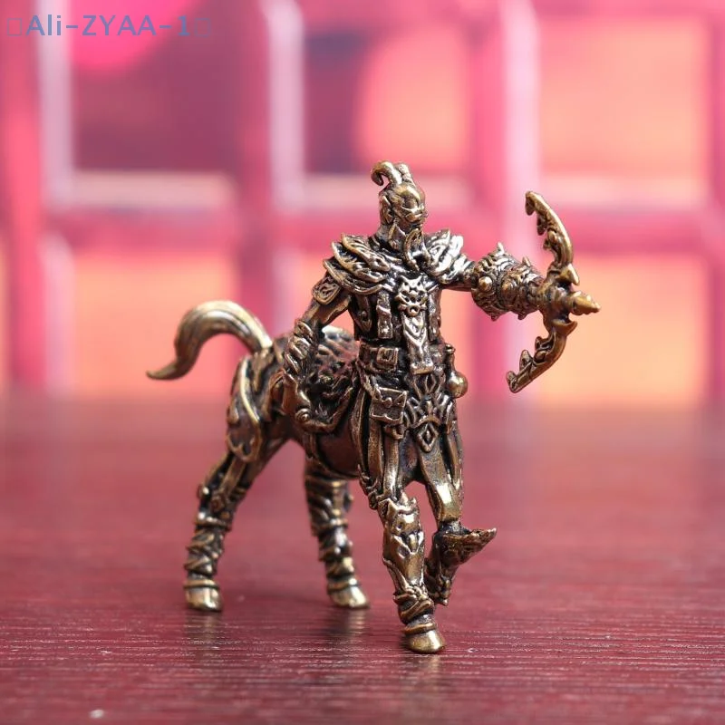 【ZYAA-1】Brass Material Centaur Horse Tail Ornament Craft Sagittarius Decoration Office Decoration