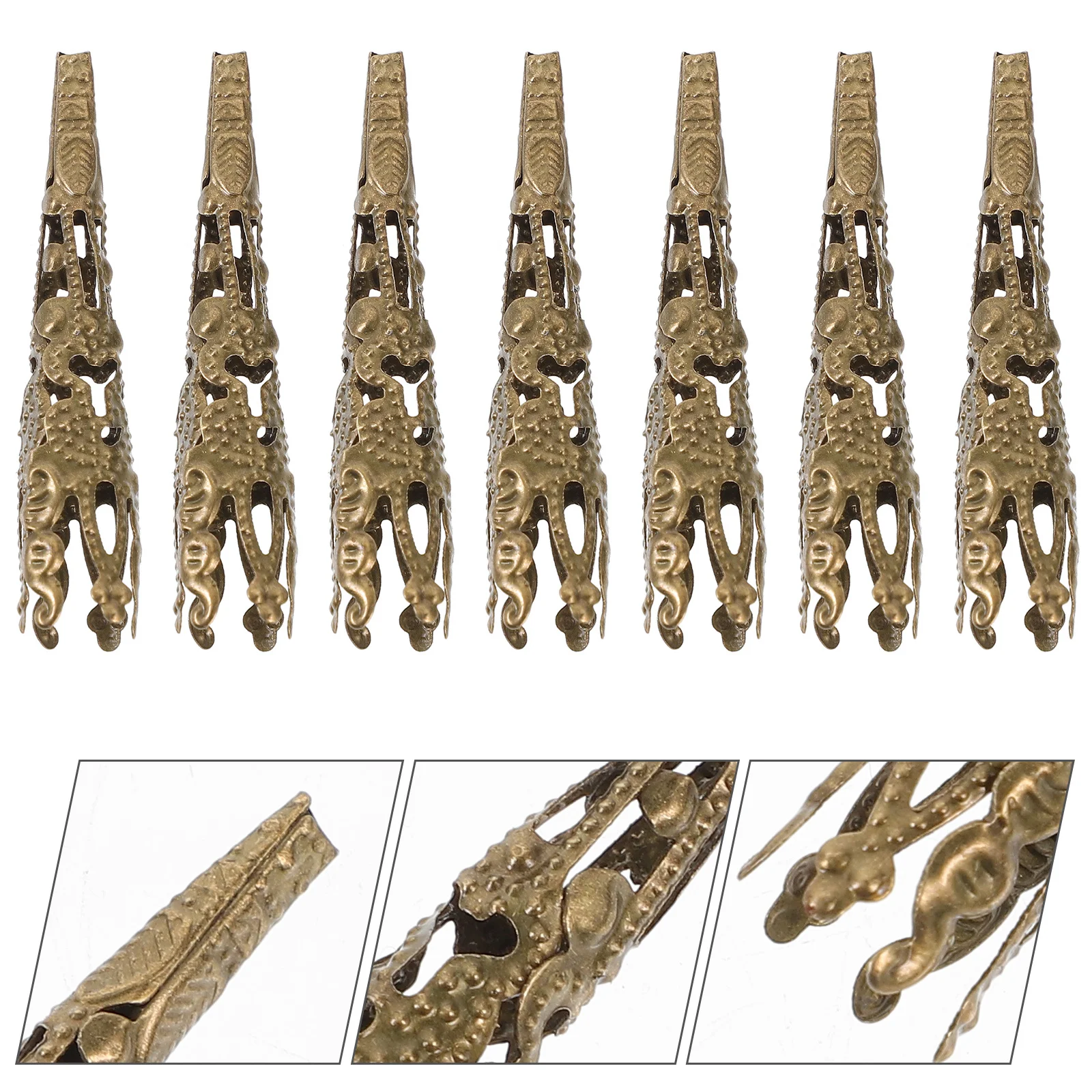 120pcs Metal Caps For Jewelry Making Diy Crafts Bead Separator Durable Spacer Beads Caps Spacer Beads Jewelry Accessories