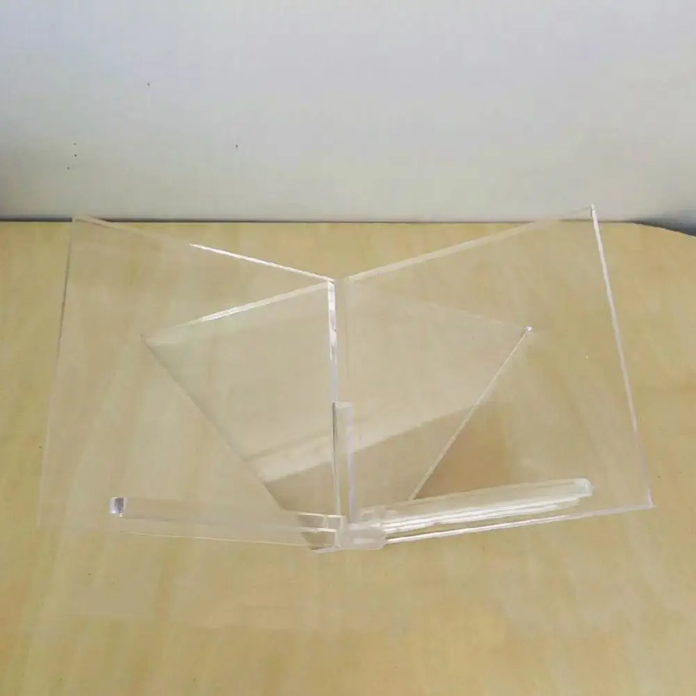 Acrylic Book Stand Space-saving Acrylic Book Holder Easy-to-install Rack for Home Study Kitchen Clear Display Stand Shelf