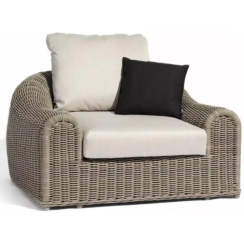 

Outdoor Villa Rattan Sofa Set Garden Patio Aluminum Wicker Sofa Set Outdoor Lounge Set