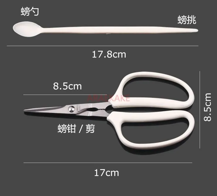 High quality and powerful crab scissors, stainless steel crab eating utensils, crab tools, hairy crab scissors, crab scissors