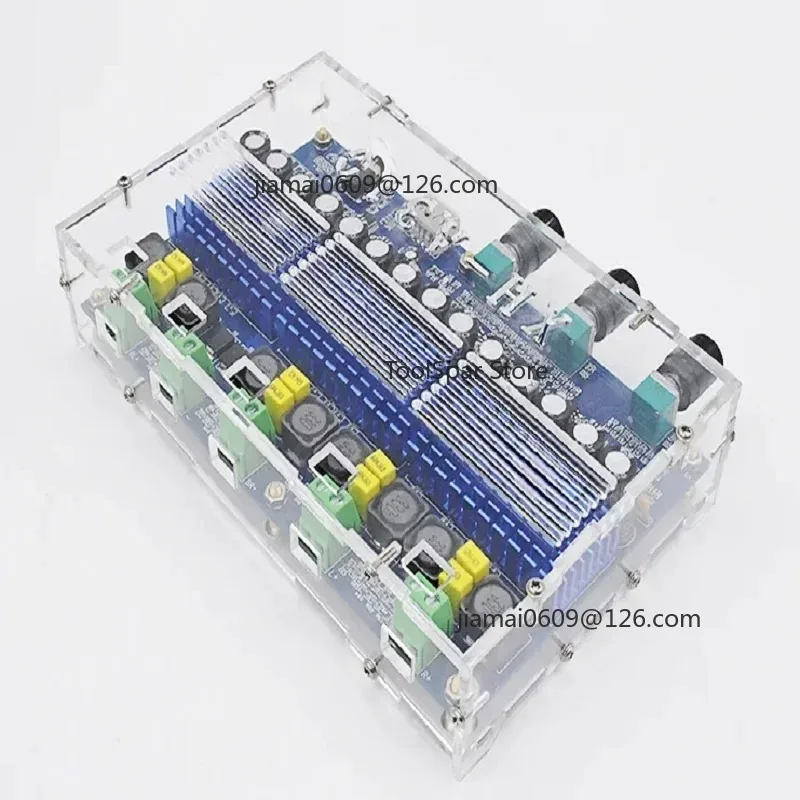 XH-A310 Bluetooth 5.0 Digital Amplifier Board TPA3116D2 4 Channel 50W×2+100W×2 Dual Bass Subwoofer Audio Amplifier Module