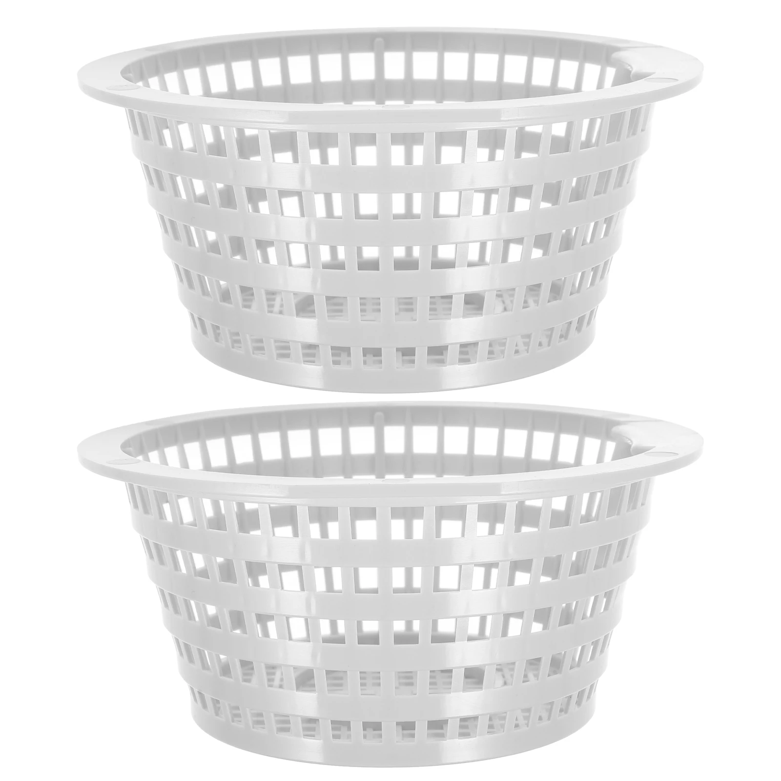 

2Pcs Pool Filter Basket Skimmer Hanging Ear Design Swimming Pool Skimmer Basket Replacement Garbage Filter Tool