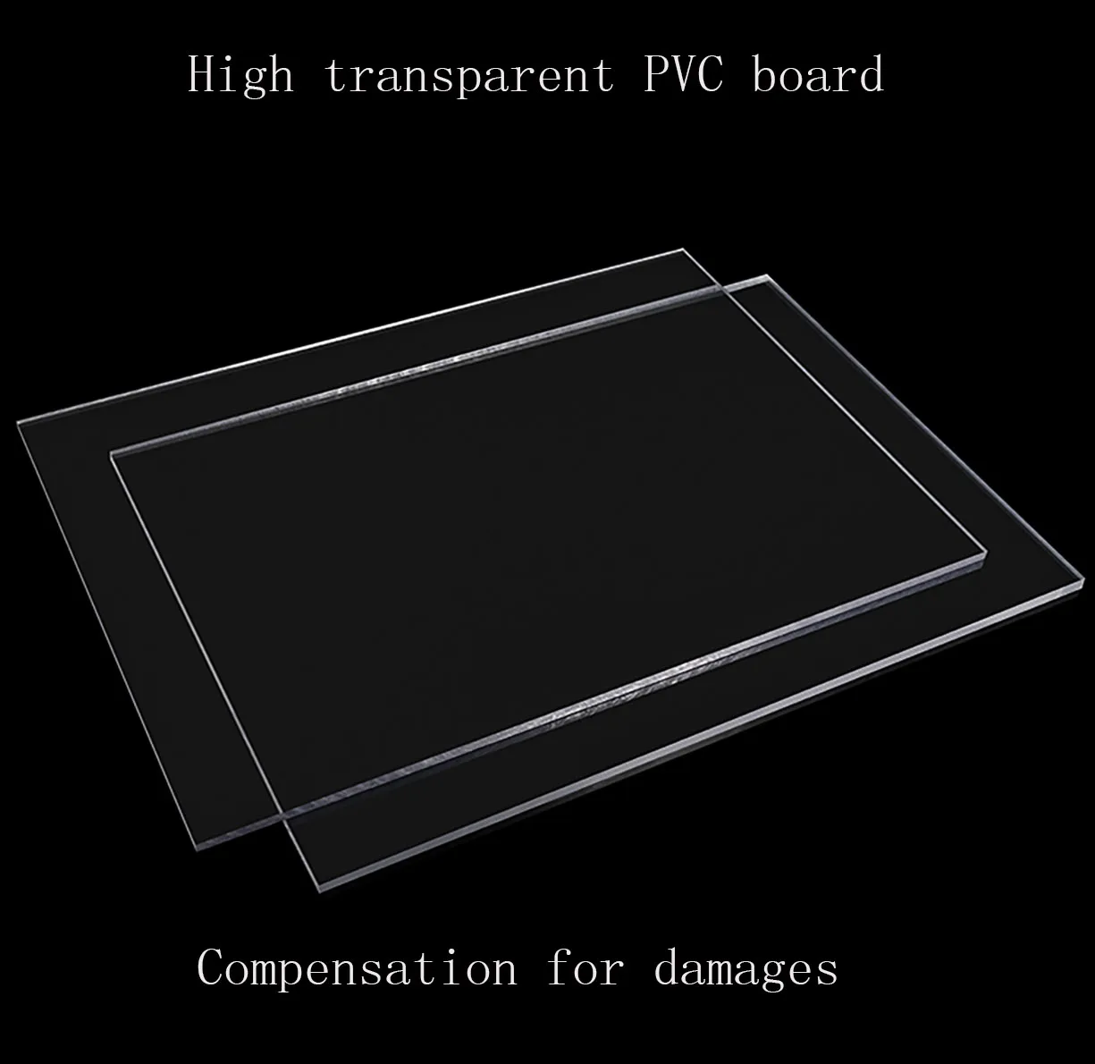 Imagem -04 - Placa Transparente do Pvc Folha Plástica Dura Placa Fina Espessura 0.3 Mm2 mm
