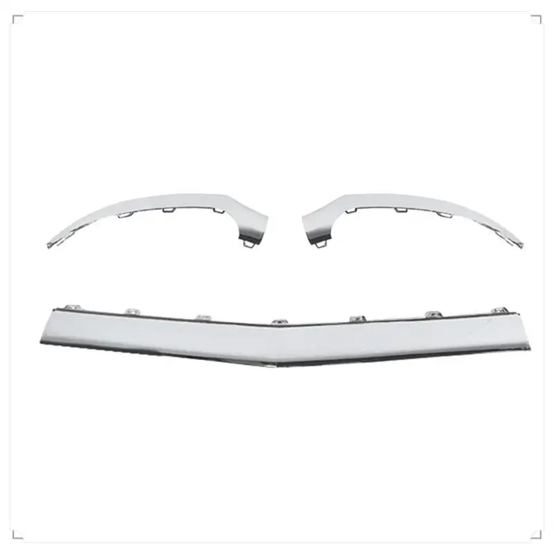 

3 шт., хромированная накладка на нижнюю часть переднего бампера для Benz CLS-Class W218 15-18 A2188851574 A2188851674 A2188851774, детали, B