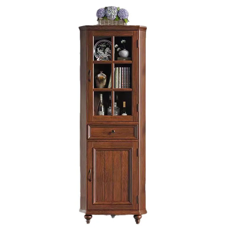 

Solid wood, corner cabinet, living room, storage, European style, dining room, simple, modern