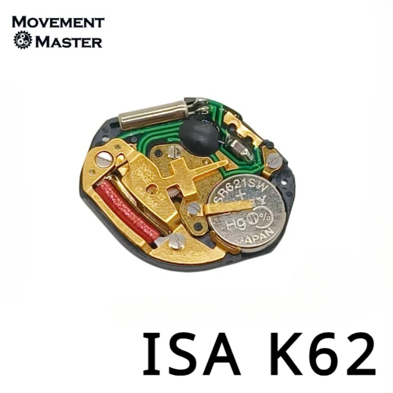 New Original Swiss ISA K62 Movement K62 Two Needle Quartz Thimble Movement Watch Mouvement Accessories