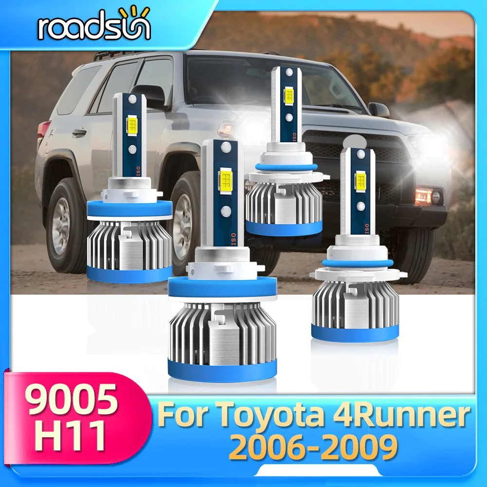

Автомобильные лампы Roadsun 20000LM для Toyota 4Runner 2006 2007 2008 2009 CSP 3570 чипов авто фары 12 В передние фары
