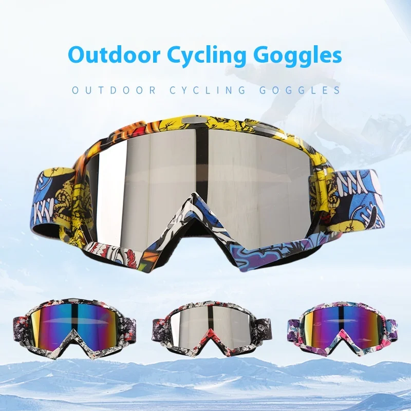 

Outdoor Motorcycle Off-road Vehicle Riding Goggles Anti-fog and Windproof Sand Glasses Outdoor Ski Goggles for Boys and Girls