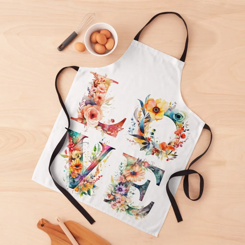 

LOVE Apron Chef Uniform Kitchens For Men Kitchenware christmas kitchen cloths Apron