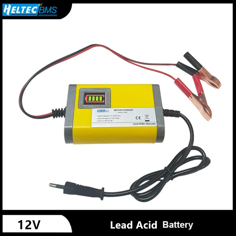 Heltec 12V 2A 6A 8A Lead Acid Sạc Full Tự Động AGM VRLA GEL Xe Máy Tự Động Sạc Có Màn Hình LCD màn Hình Hiển Thị AC 110V 220V