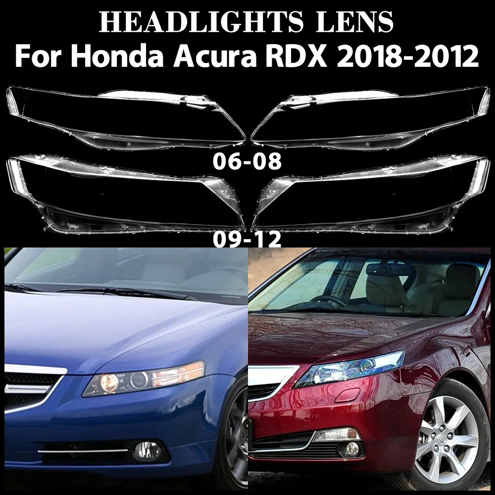 

For Honda Acura TL 2006 2007 2008 2009 2010 2011 2012 Auto Headlight Cover Lens Transparent Headlamps Lampshade Lamp Shell Masks