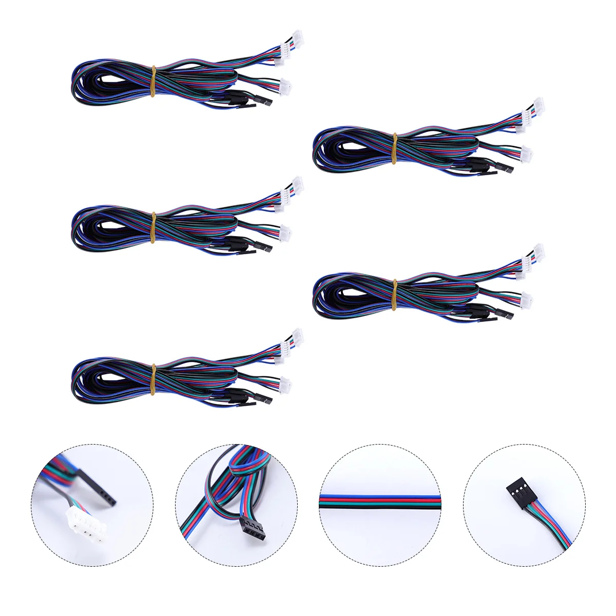 

5 pcs 1M To 6Pin Stepper Motor Extension Cable For 3D Printer Bipolar Connector Terminal Wire Printing Parts
