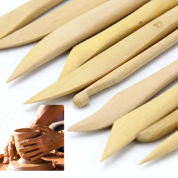 10-teiliges Ton-Skulpturen-Werkzeug-Set, Schnitzerei, DIY-Holzkeramik, Keramik-Werkzeuge für Liebhaber, DIY, Kunsthandwerk, Gestaltung, Ton-Zubehör