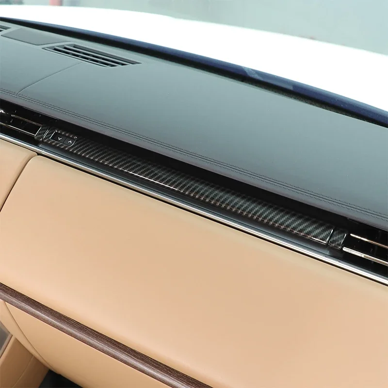 

ABS углеродное волокно для Land Rover Range Rover Vogue/Sport 2023-2025, приборная панель автомобиля, вентиляционное отверстие, боковая отделка, автомобильные аксессуары