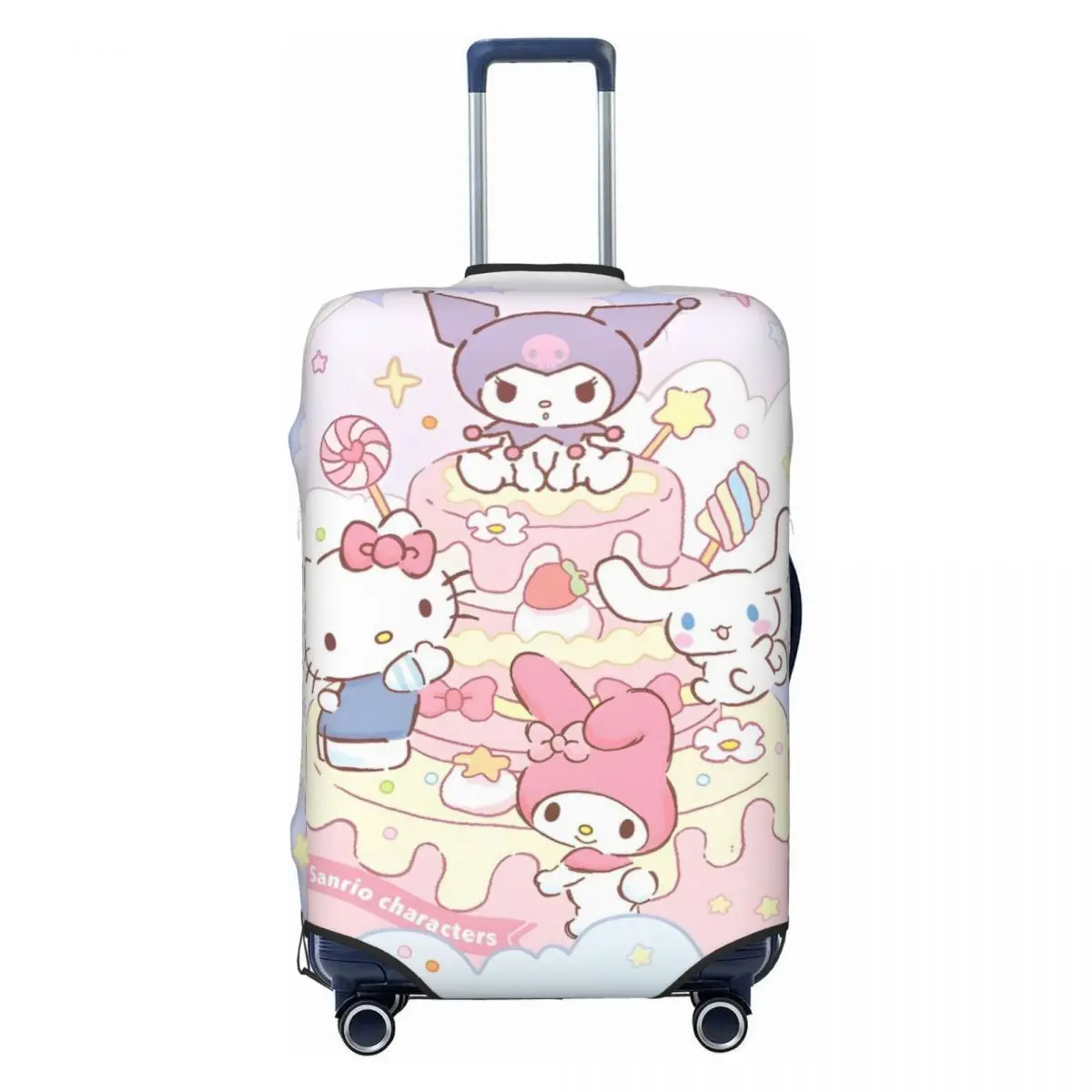 Sanrio Hello Kitty Cinnamoroll Kuromi valigia Cover Cartoon Anime Travel Holiday Fun bagaglio Case Protector