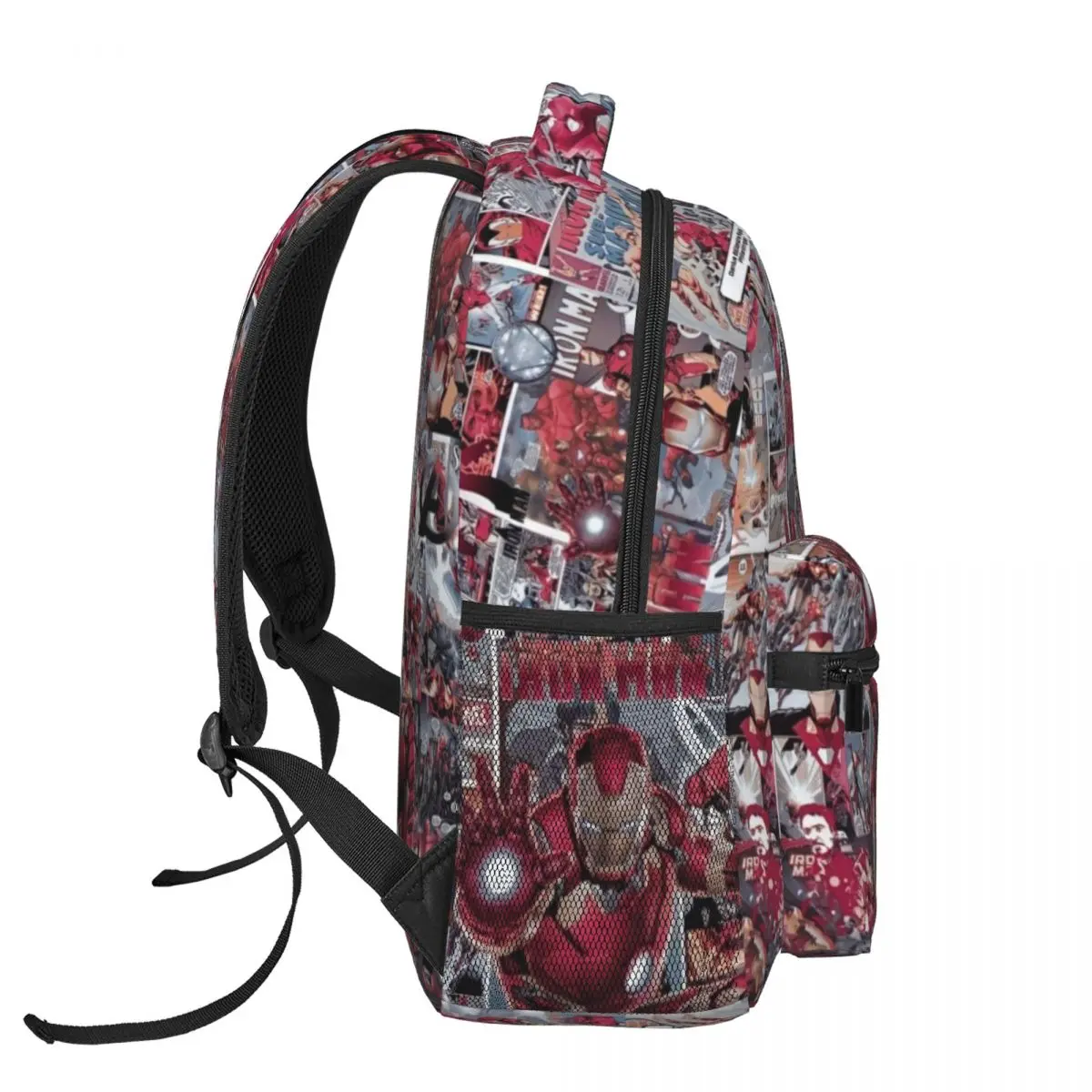 Iron Man Bedrukt Lichtgewicht Casual Schooltas Voor School, Outdoor, Winkelen, Kantoor 17Inch