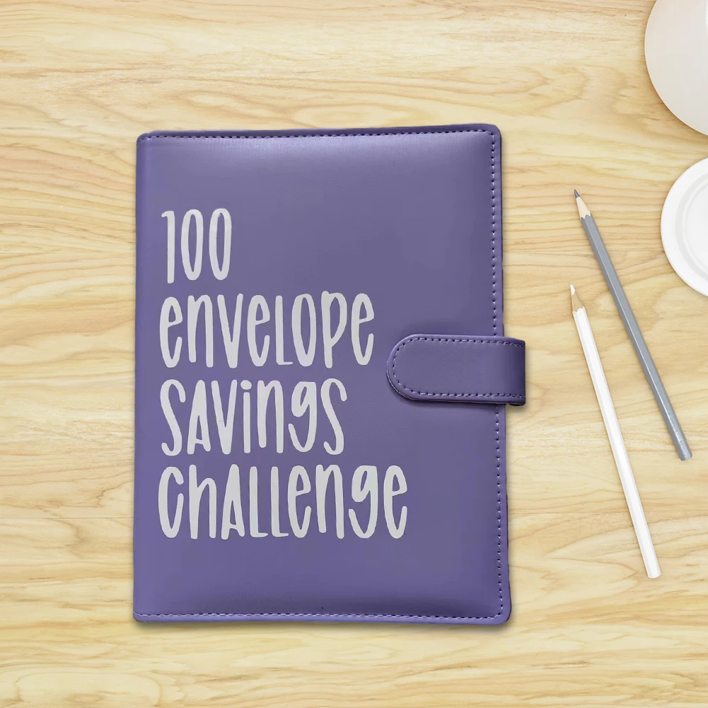 

Портативный бюджетный планировщик-органайзер A5 с прозрачными водонепроницаемыми карточками-этикетками (1-100) для экономии денег