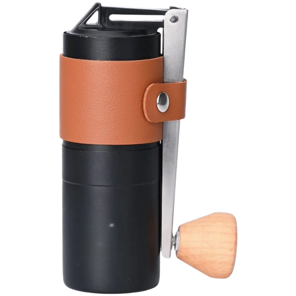 Compact Hand For Crank Coffee Grinder with Dual Bearings and 420 Alloy Stainless Steel Conical Burrs for Smooth Grinding