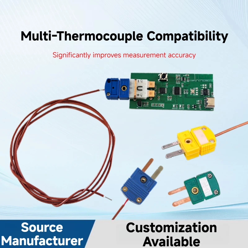 Plug-and-Play thermokoppel temperatuurmetingsmodule Instrument Real-time monitoring Draadloze BT-functie OEM ODM ondersteund