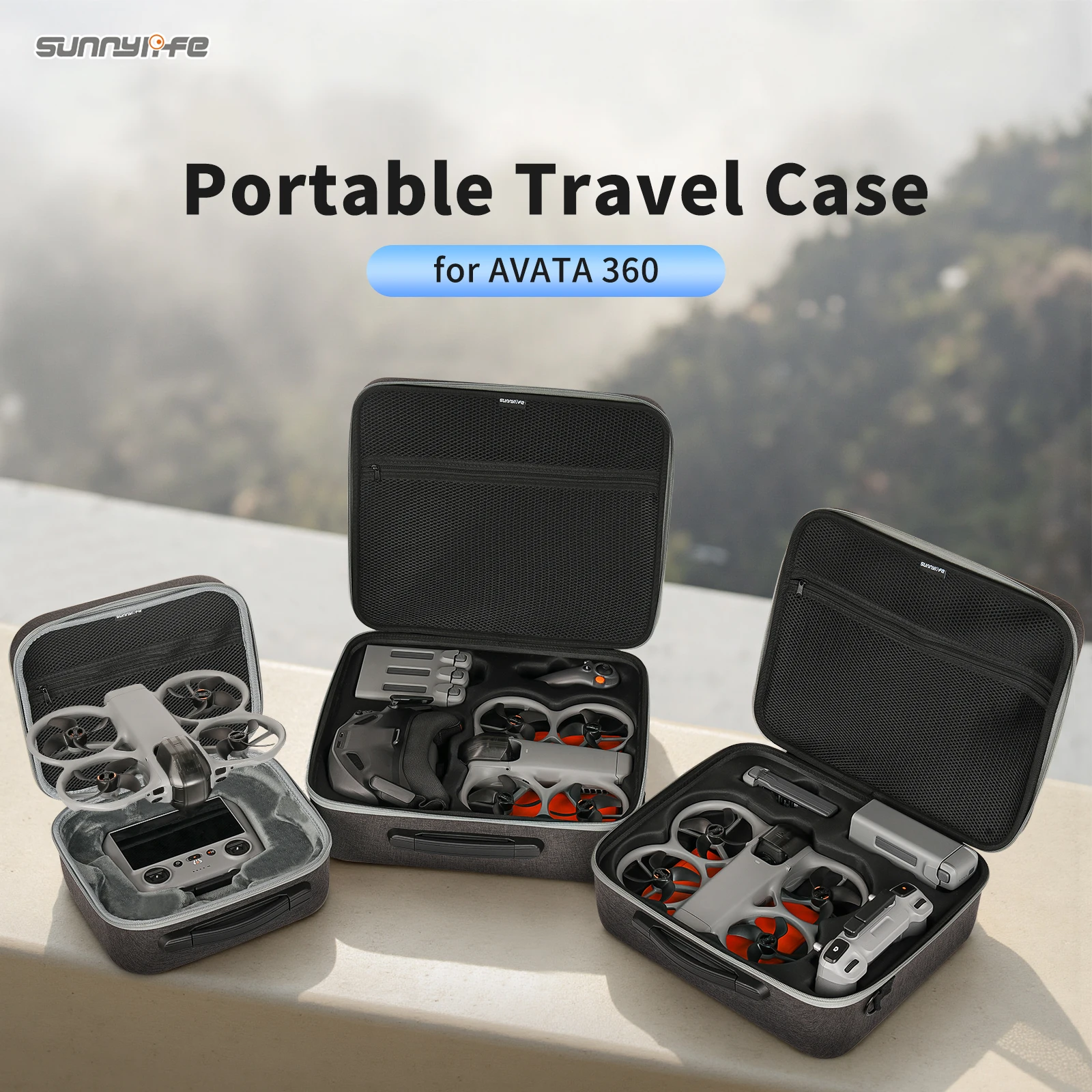

Storage Bag For DJI Avata 360 Carrying Case Motion Fly More Combo Handbag Travel Suitcase with Shoulder Strap For DJI Goggles N3