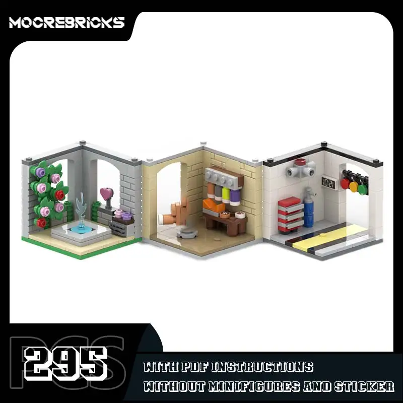 Seria 27 CMF Modularna Architektura DIY Klocki MOC Widok Ulicy Miejskiej Model Budynku Zestawy Zabawek do Składania Prezenty Urodzinowe