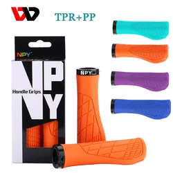 2PCS Mountain Bike Handlebar Grip Non-slip Soft Rubber MTB Grips Anti-skid Comfortable Lockable Bicycle Grips Bike Parts