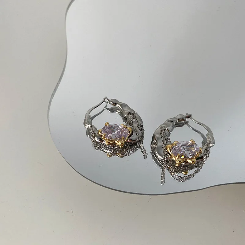 Niche Design High-end Freshwater Pearl Necklace Earrings Personality Versatile Temperament Fashion Necklace Earrings Wholesale