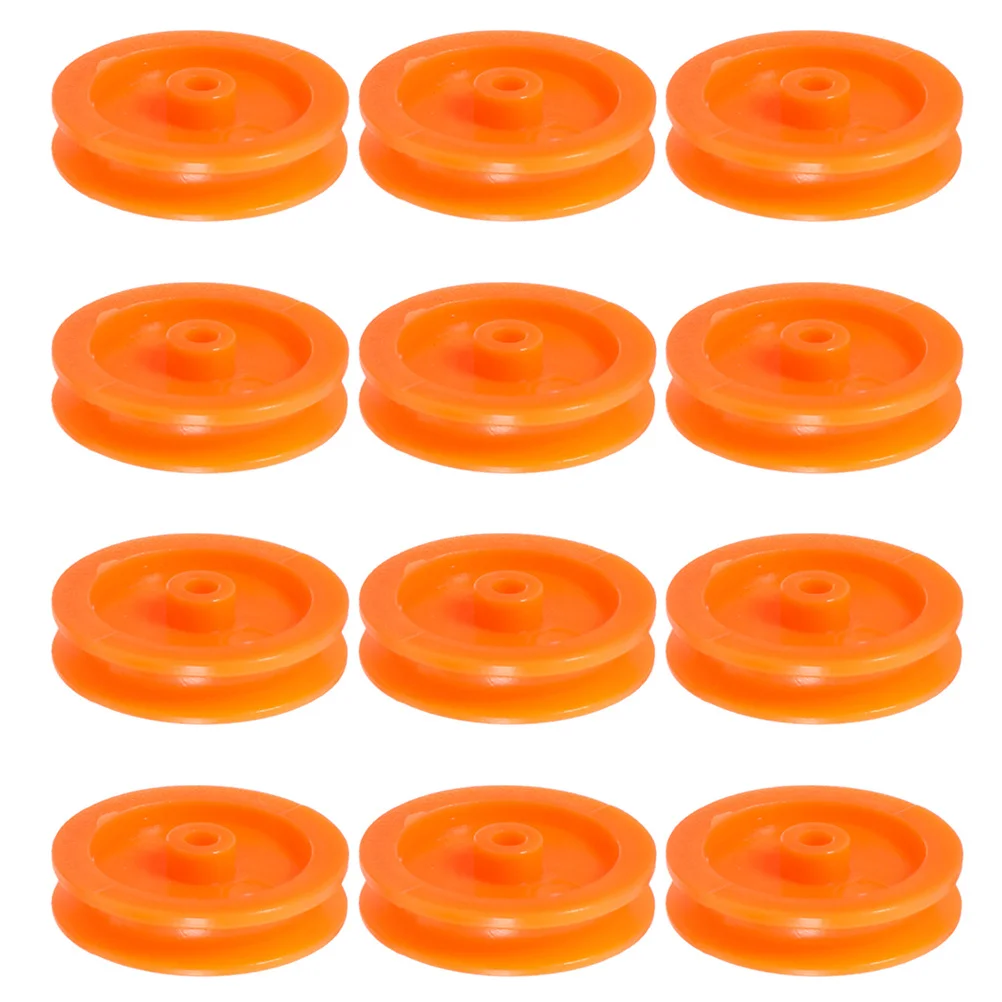 

50pcs Plastic Pulley Wheel For Diy Rc Car Plane Accessories Lightweight Durable Smooth Transmission Drive Pulley