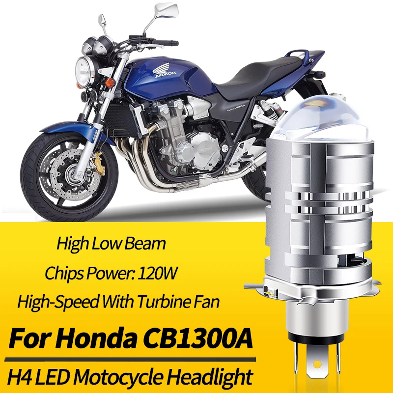 1PC LED Headlight Bulb H4 9003 HB2 High Low Beam Canbus For Honda CB1300A CB1300F For BMW F800R 12V Motocycle Retrofit Accessory