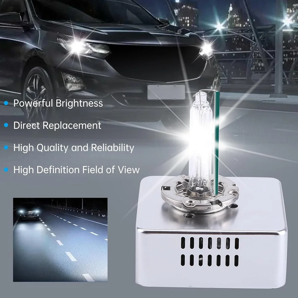 D5S Xenon HID Headlight Bulb with Integrated Ballast CANBUS Replacement for Silverado Audi Mercedes-Benz BMW 55W 2pc
