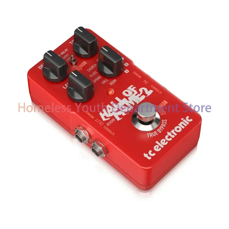 TC HALL OF FAME 2 Iconic Reverb Pedal True Bypass Allows Clarity And Zero High-End Loss