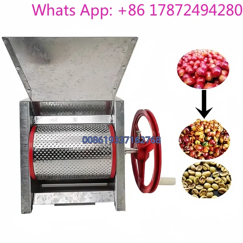 Hot Sell Small Manual Fresh Coffee Fruit Pealing Machine Coffee Bean Pulper Peeling Machine