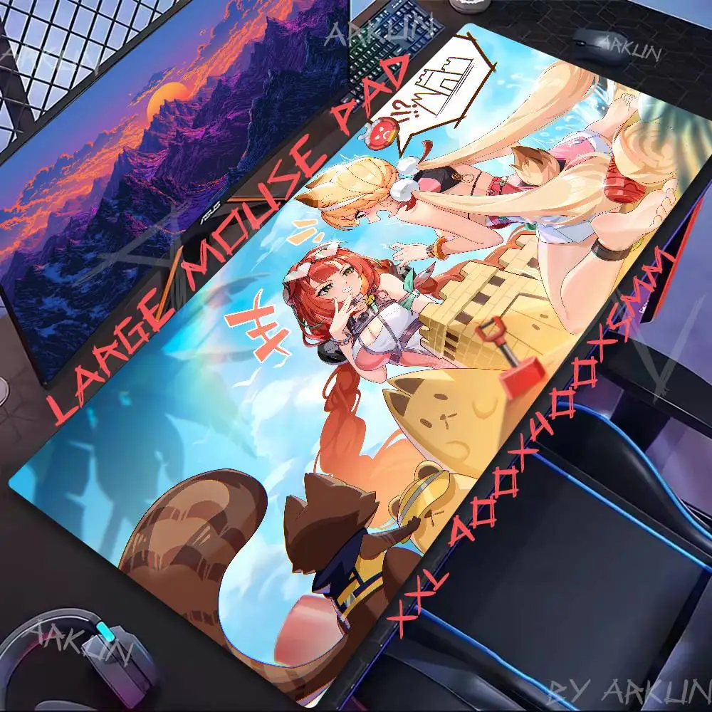 

Hot Ukinami Yuzuha Alice ZZZ Mouse Pad Gamer Computer Accessories Keyboard Table Mat pad Company Gaming Laptop Desk Accessory Pc