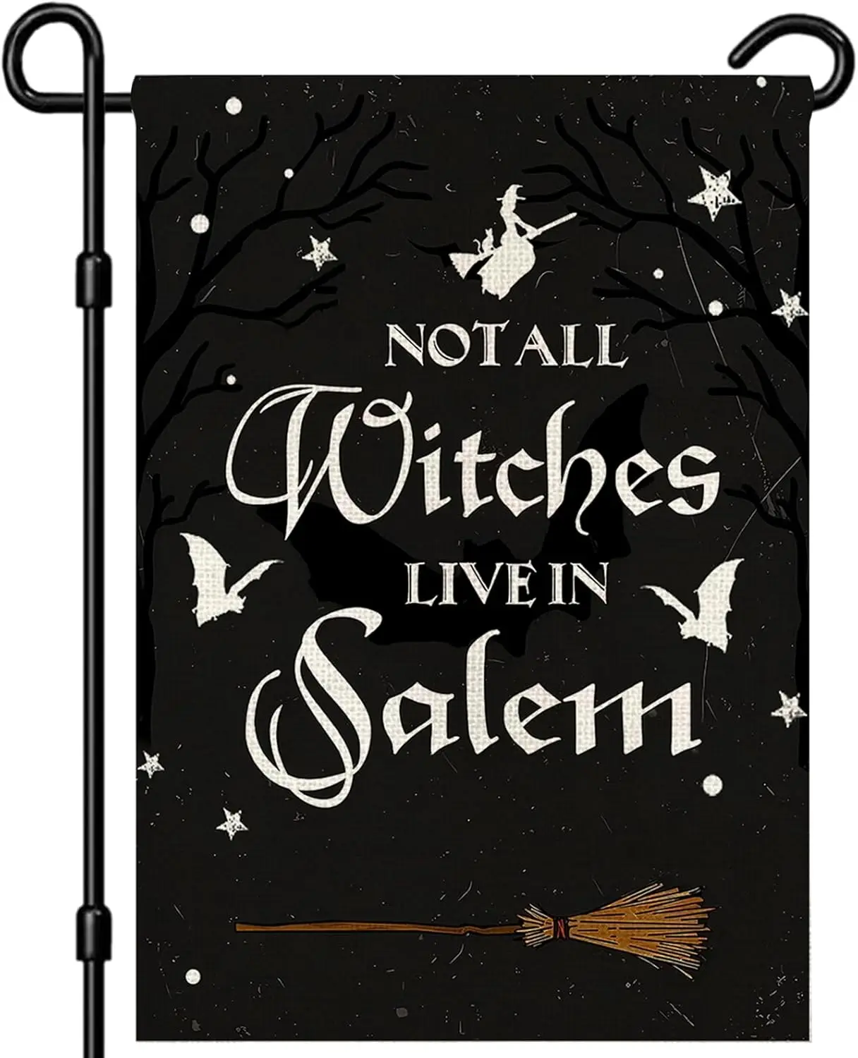 Halloween Garden Flag Witches Garden Flags 12x18 Double Sided Hocus Pocus Flags for Outside Decor - Not All Witches Live In