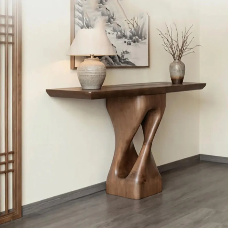 Aesthetic Nordic Console Table Display Entrance Modern Console Table Vintage Hallway Wohnzimmer Tisch Living Room Furniture view 3