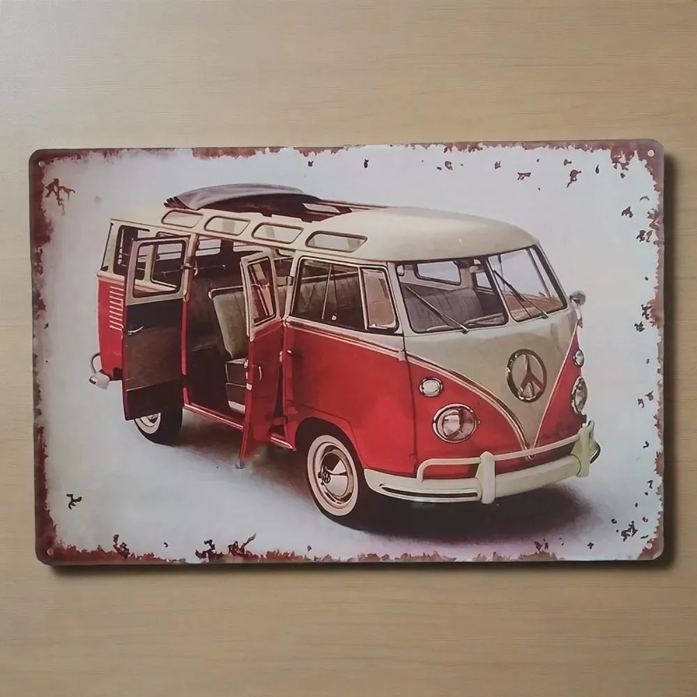 Peinture en étain-signe de garage en métal vintage | Affiche de magasin de voiture ancienne rétro 1 pièce | Parfait pour la décoration murale et la grotte d'homme pour hommes