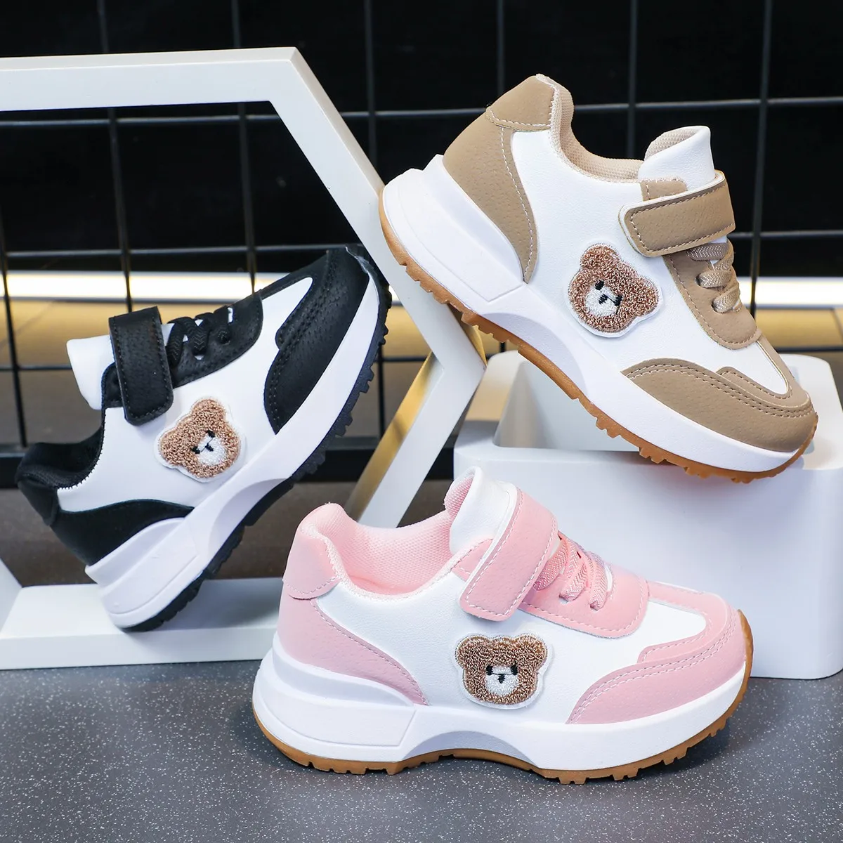 

Spring Autumn Children's Breathable Sports Shoes Boys Girls Soft Soled Anti -Slip Running Shoes Baby Boots Kids Walking Shoes